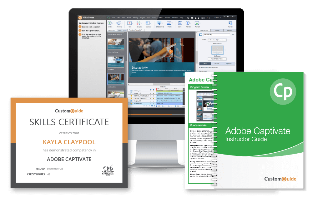 Adobe Captivate Training - Free Tutorials | CustomGuide